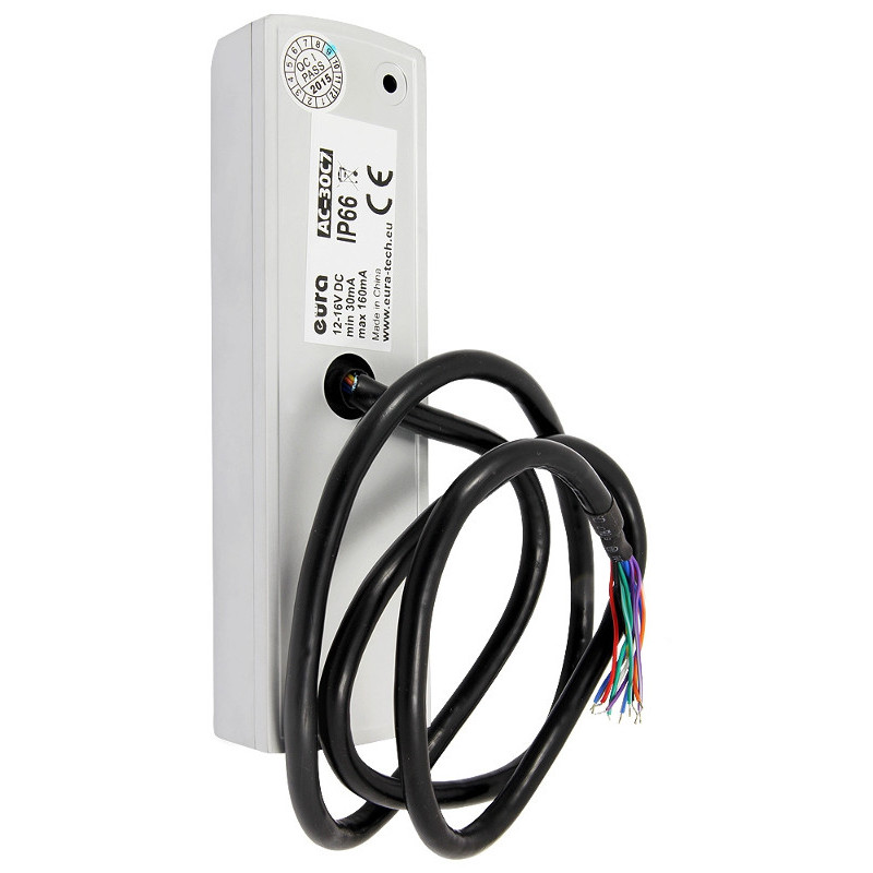 ZAMEK SZYFROWY ''EURA'' AC-30C7 (2 wyjścia, natynk, karta zbliżeniowa)