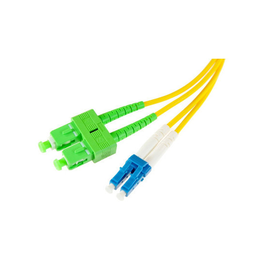 PATCHCORD ŚWIATŁOWODOWY SM DUPLEX 9/125, SC/APC-LC/UPC 1m