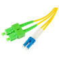 PATCHCORD ŚWIATŁOWODOWY SM DUPLEX 9/125, SC/APC-LC/UPC 1m