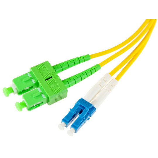 PATCHCORD ŚWIATŁOWODOWY SM DUPLEX 9/125, SC/APC-LC/UPC 1m
