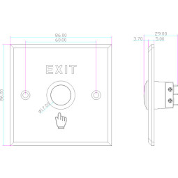 VIDOS przycisk wyjścia OP06