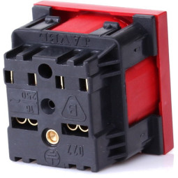 Gniazdo 1M (czerwone) lektryczne pojedyncze + blokada