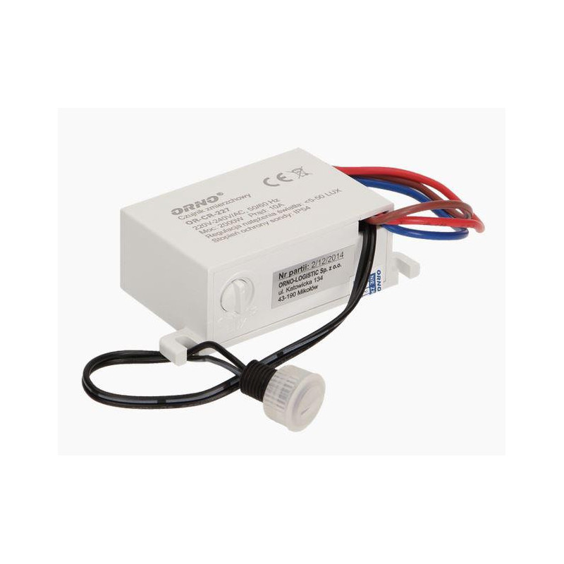 Czujnik ORNO OR-CR-227 zmierzchowy MINI z zewnętrzną sondą, IP54