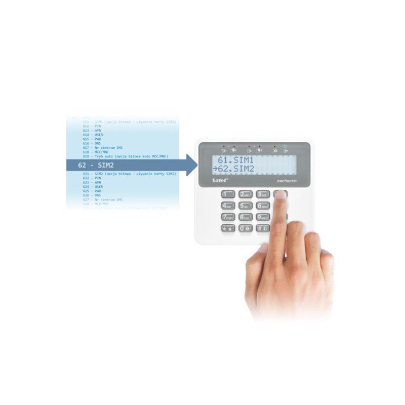 SATEL MANIPULATOR BEZPRZEWODOWY PERFECTA PRF-LCD-WRL