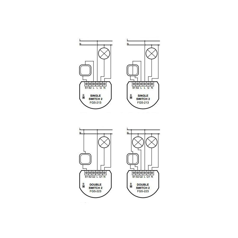 Moduł przekaźnikowy Single Switch 2 FIBARO FGS-213