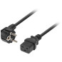 KABEL ZASILAJĄCY (SERWEROWY) CEE 7/7 IEC 320 C19 16A 1.8M WTYCZKA KĄTOWA VDE Lanberg