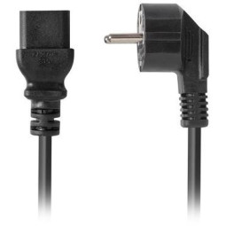 KABEL ZASILAJĄCY (SERWEROWY) CEE 7/7 IEC 320 C19 16A 1.8M WTYCZKA KĄTOWA VDE Lanberg