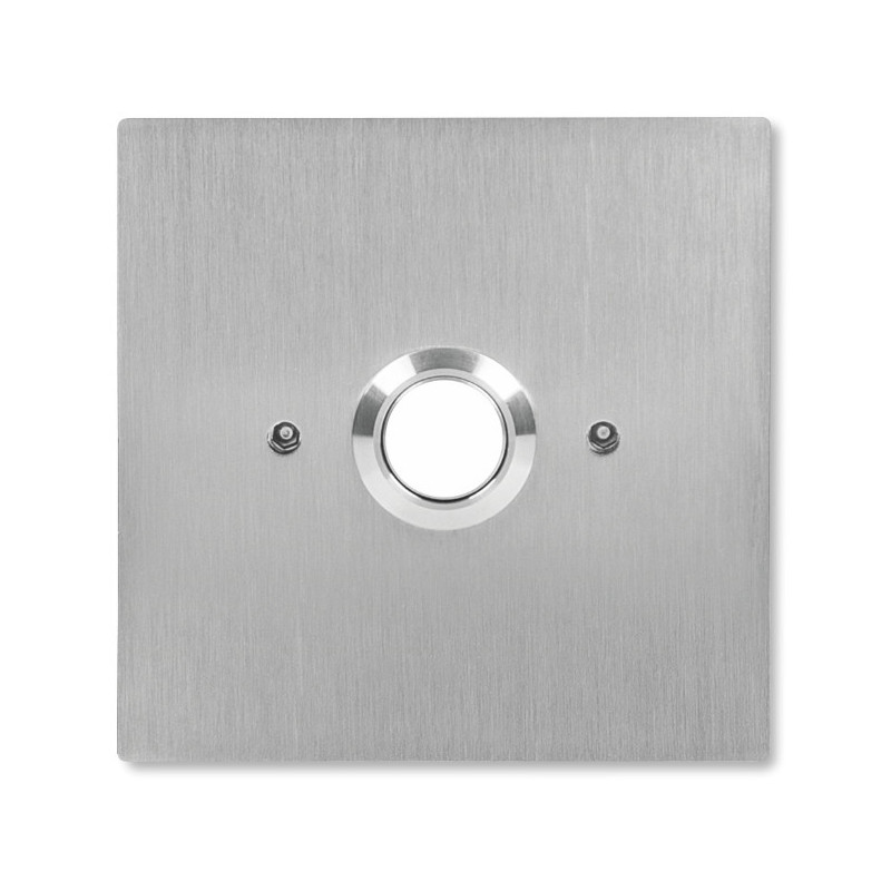 ACO INS-OB-60 Przycisk zwierny wyjścia, podświetlany, podtynkowy, stal nierdzewna, do puszki elektr