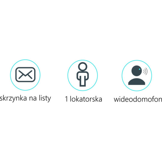 Skrzynka na listy Vidos DUO S1201A-SKM z wbudowanym wideodomofonem