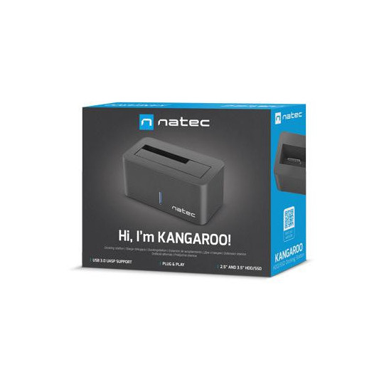 Stacja dokująca Natec Kangaroo SATA 2.5/3,5cala USB 3.0 + zasilacz