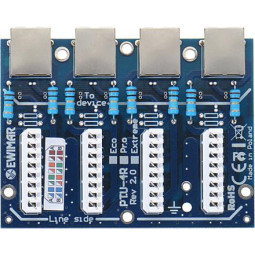 Moduł LAN z zabezpieczeniem przeciwprzepięciowym PRO z ochroną PoE EWIMAR PTU-54-PRO/PoE