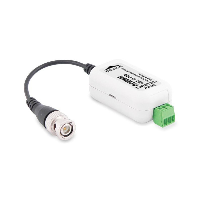 Konwerter UTP / ochrona przeciwprzepięciowa do kamer  AHD, HD-CVI, HD-TVI EWIMAR HDT-1F-PRO