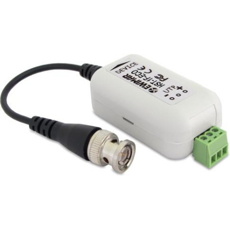 EWIMAR HST-1F-ECO Separator galwaniczny i konwerter UTP do systemów AHD, HD-CVI, HD-TVI
