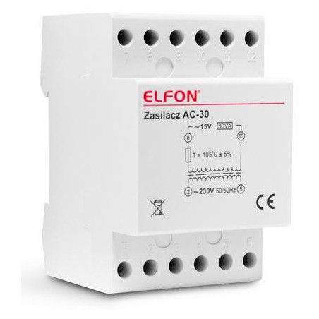 ZASILACZ AC-30 15V 2A ELFON OPTIMA
