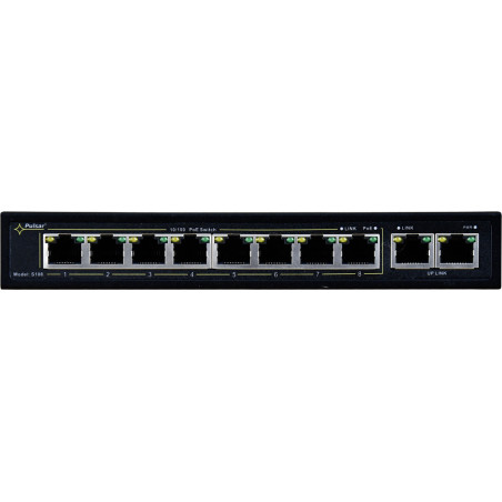 SWITCH POE PULSAR S108 8+2 UPLINK POE+ 120W