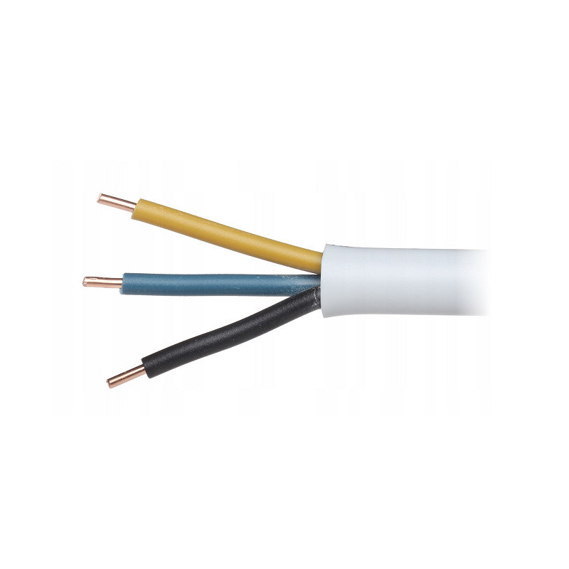 Przewód elektryczny drut okrągły YDY 450/750V 3x1,5mm2 1m MERCOR