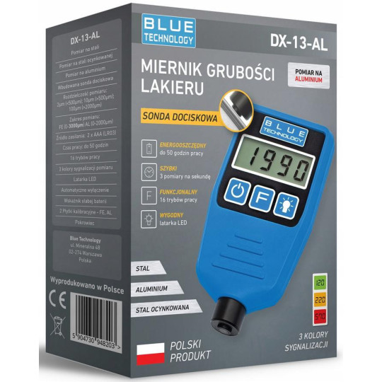 Miernik grubości lakieru Blue Technology DX-13-AL