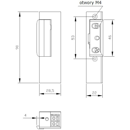 ZACZEP ELEKTRA R3 BEZ BLOK. PRAWY; 2191