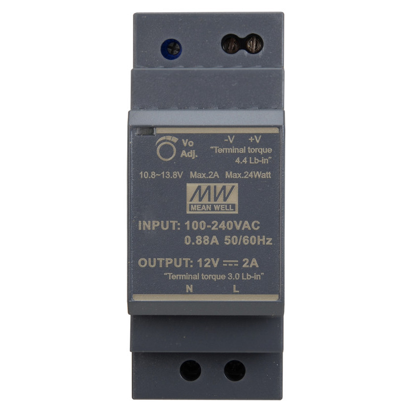 ZASILACZ IMPULSOWY NA SZYNĘ DIN MEAN WELL HDR-30-12 12V/30W/2A