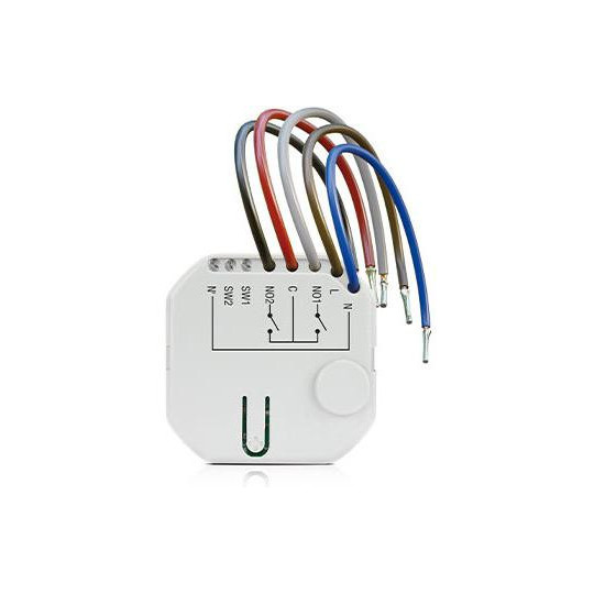 SATEL BE WAVE Bezprzewodowy dwukanałowy sterownik 230 V AC, dopuszkowy Smart CH Relay ASW-210 ABAX2