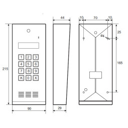 Laskomex CD-2600R audio z czytnikiem kluczy RFID