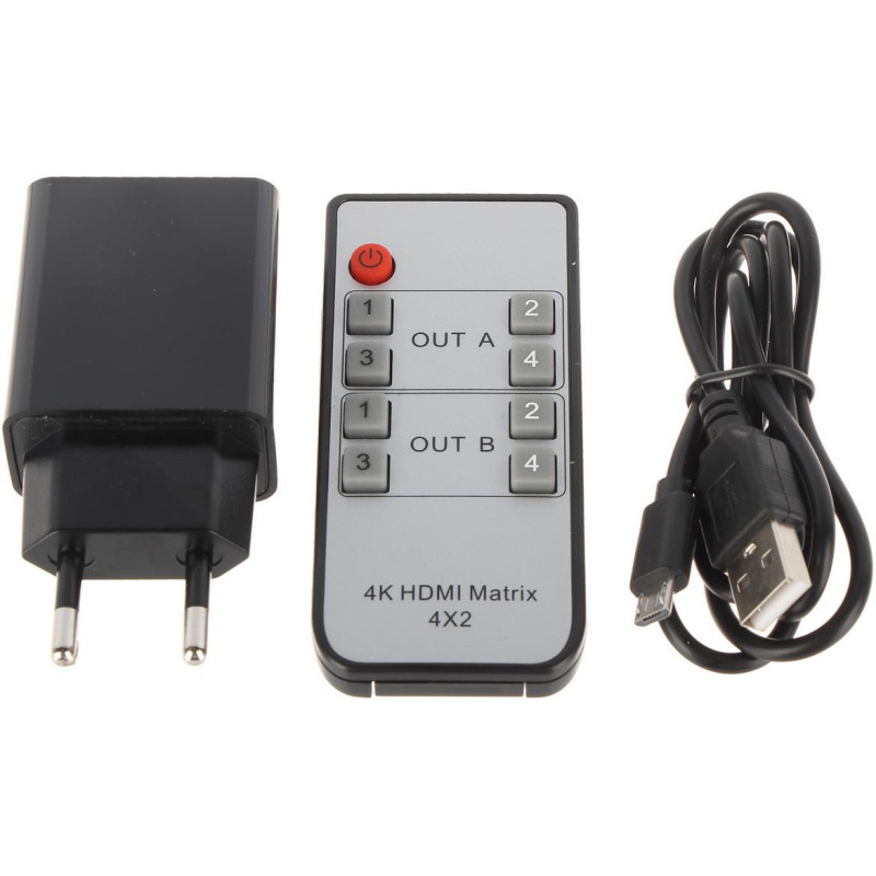 PRZEŁĄCZNIK SWITCH HDMI HDMI-SW-4/2MATRIX