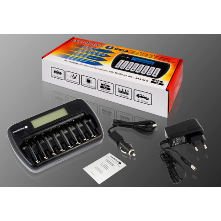 Ładowarka do 8 akumulatorków AA / AAA everActive NC-800