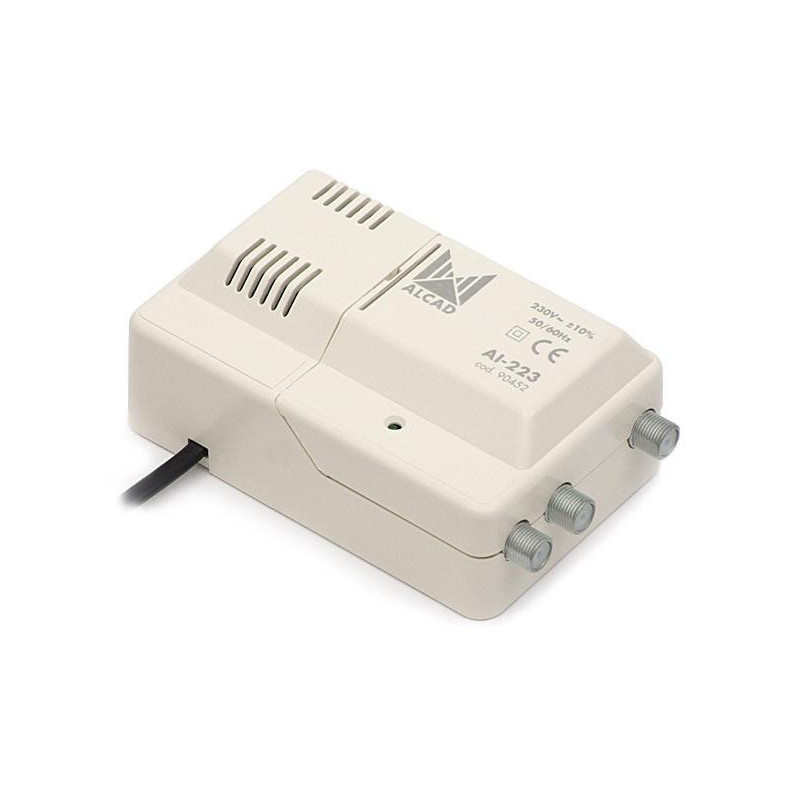 Wzmacniacz Alcad AL-223 VHF-UHF 1we/2wy szerokopasmowy