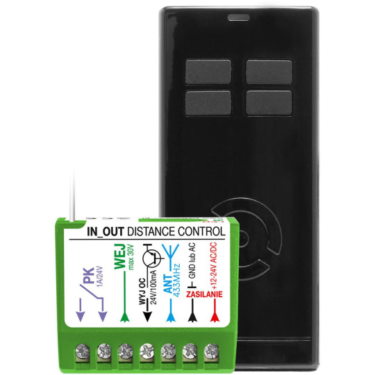Zestaw Proxima IN-OUT Distance Control T4 CZARNY