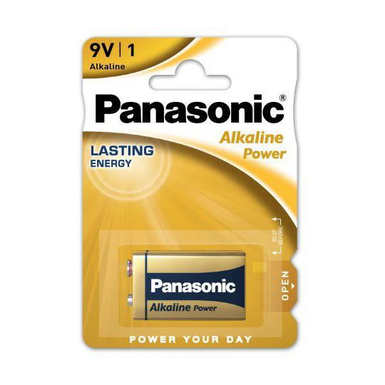 Bateria 6LR61 PANASONIC 9V Alcaline (blister 1 szt.)