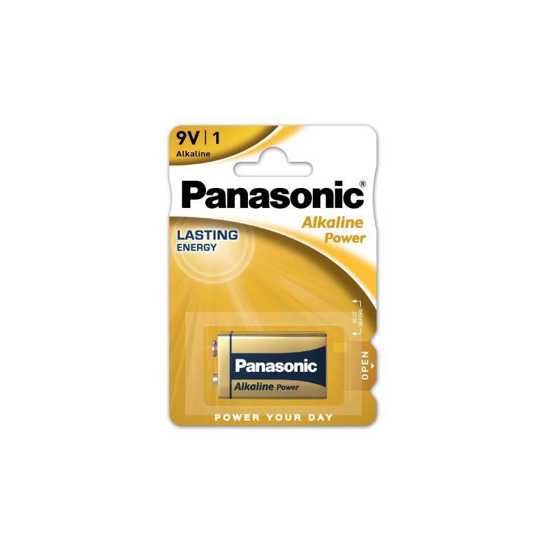 Bateria 6LR61 PANASONIC 9V Alcaline (blister 1 szt.)