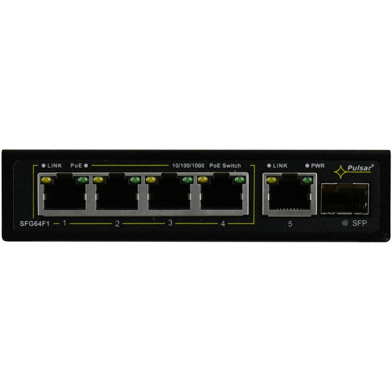 Switch 6-portowy PULSAR SFG64F1 do 4 kamer IP
