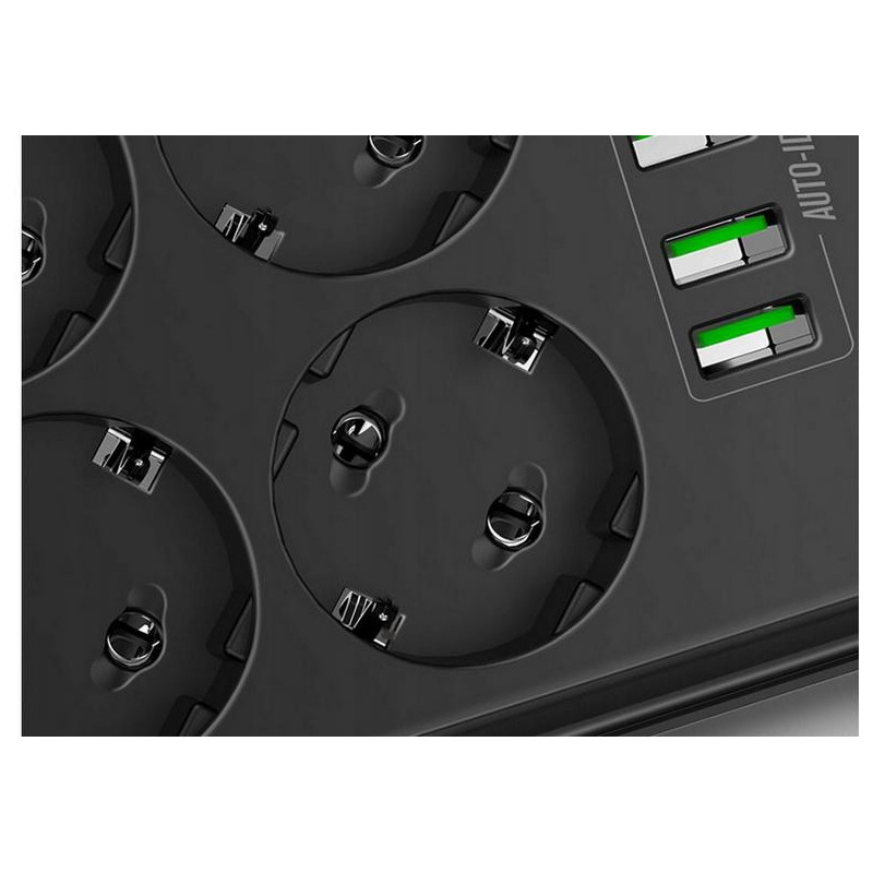 Listwa zasilająca LDNIO SE6403 6 Gniazd + 4x USB Przedłużacz