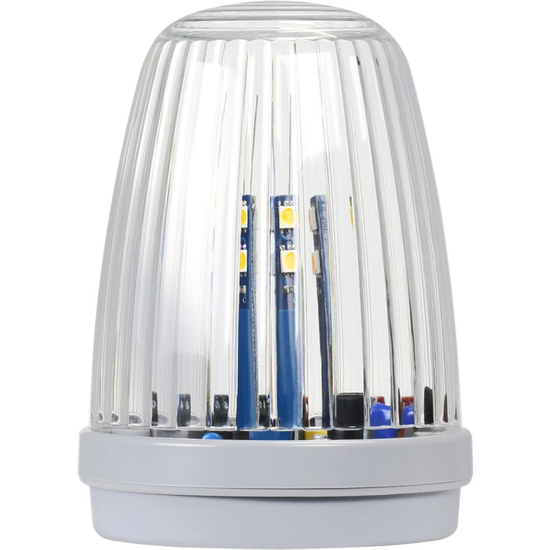 Lampa LED Proxima KOGUT BIAŁA z anteną 433.92 MHz (12-24V AC/DC lub 230V AC) świeci na żółto