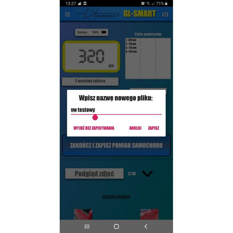 MIERNIK GRUBOŚCI LAKIERU GL-SMART-2