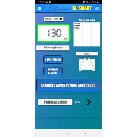 MIERNIK GRUBOŚCI LAKIERU GL-SMART-8