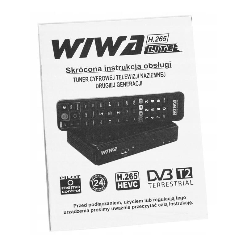 Tuner DVB-T/T2 WIWA H.265 LITE