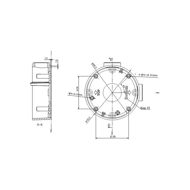 ADAPTER HIKVISION DS-1260ZJ BLACK