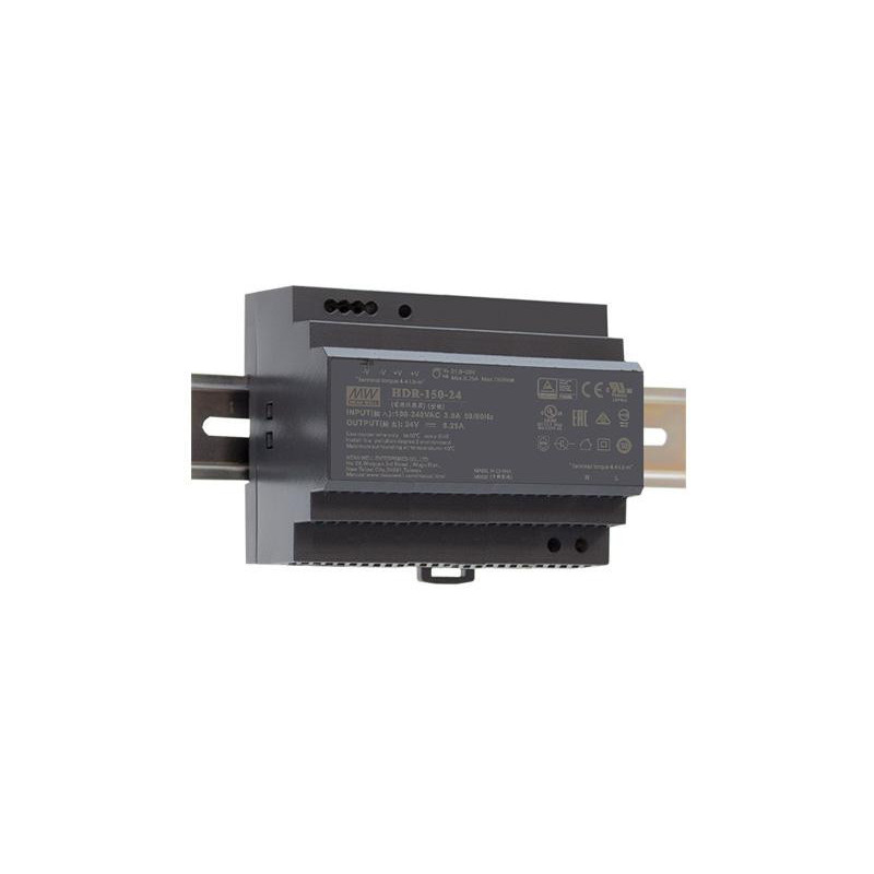 ZASILACZ IMPULSOWY NA SZYNĘ DIN MEAN WELL HDR-150-12 12V/150W/11.3A