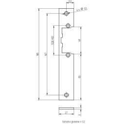 SZYLD ELEKTRA PROSTY R2/R3 MALOWANY