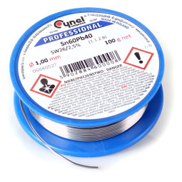 CYNA LUTOWNICZA CYNEL SZPULKA 100G 1MM Sn60Pb40 SW26