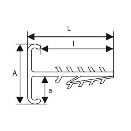 UCHWYT DO PRZEWODÓW PŁASKICH, PODWÓJNY UWT-2 (100szt.)