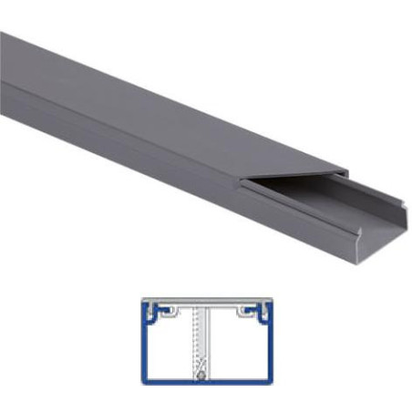 Listwa elektroinstalacyjna kpl. SZARY SLS 40x25 2m (PACZKA 10szt.)