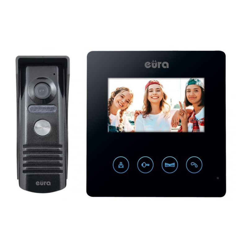 Wideodomofon EURA VDP-52A3"ATIRA" czarny