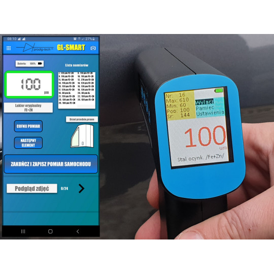 MIERNIK GRUBOŚCI LAKIERU GL-PRO-SMART-FAZ