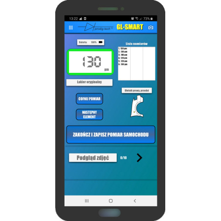 MIERNIK GRUBOŚCI LAKIERU GL-PRO-SMART-FAZ