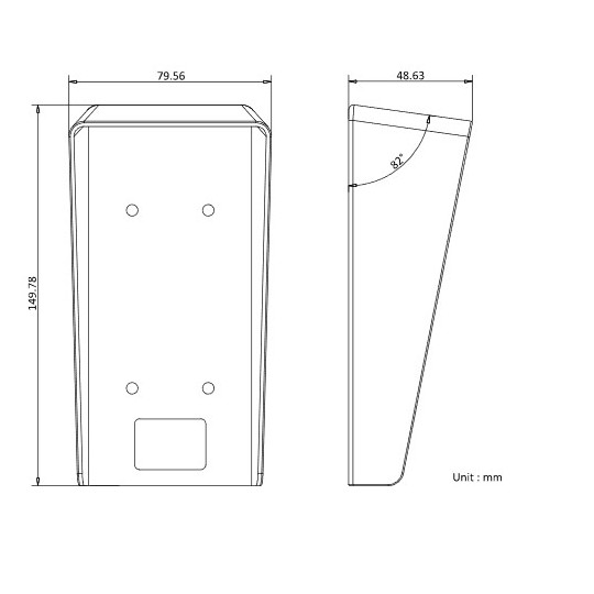 Daszek do stacji bramowej DS-KABV6113-RS Hikvision