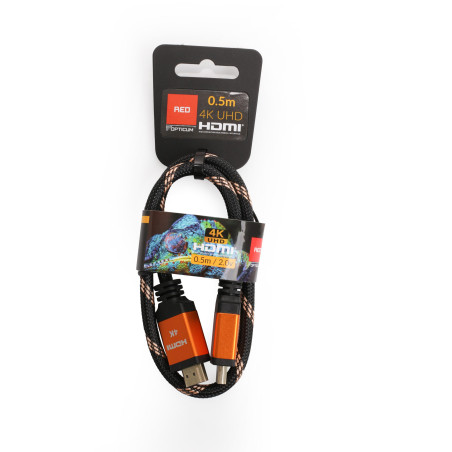 Kabel HDMI-HDMI Opticum RED 4K UHD - 0.5m (v2.0)