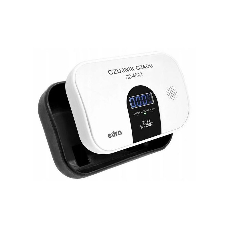 Czujnik czadu EURA CD-45A2 wolnostojący, bateryjny, wyswietlacz LCD