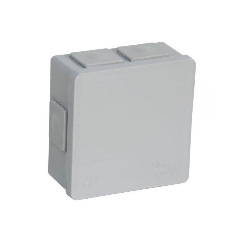 Puszka natynkowa pusta 6 wlotów VIPLAST VP-02 klik SZARA IP55 86x86x40mm 002-03